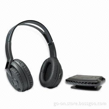 VHF Wireless Headset with Mic and FM Radio for Home Audio Use